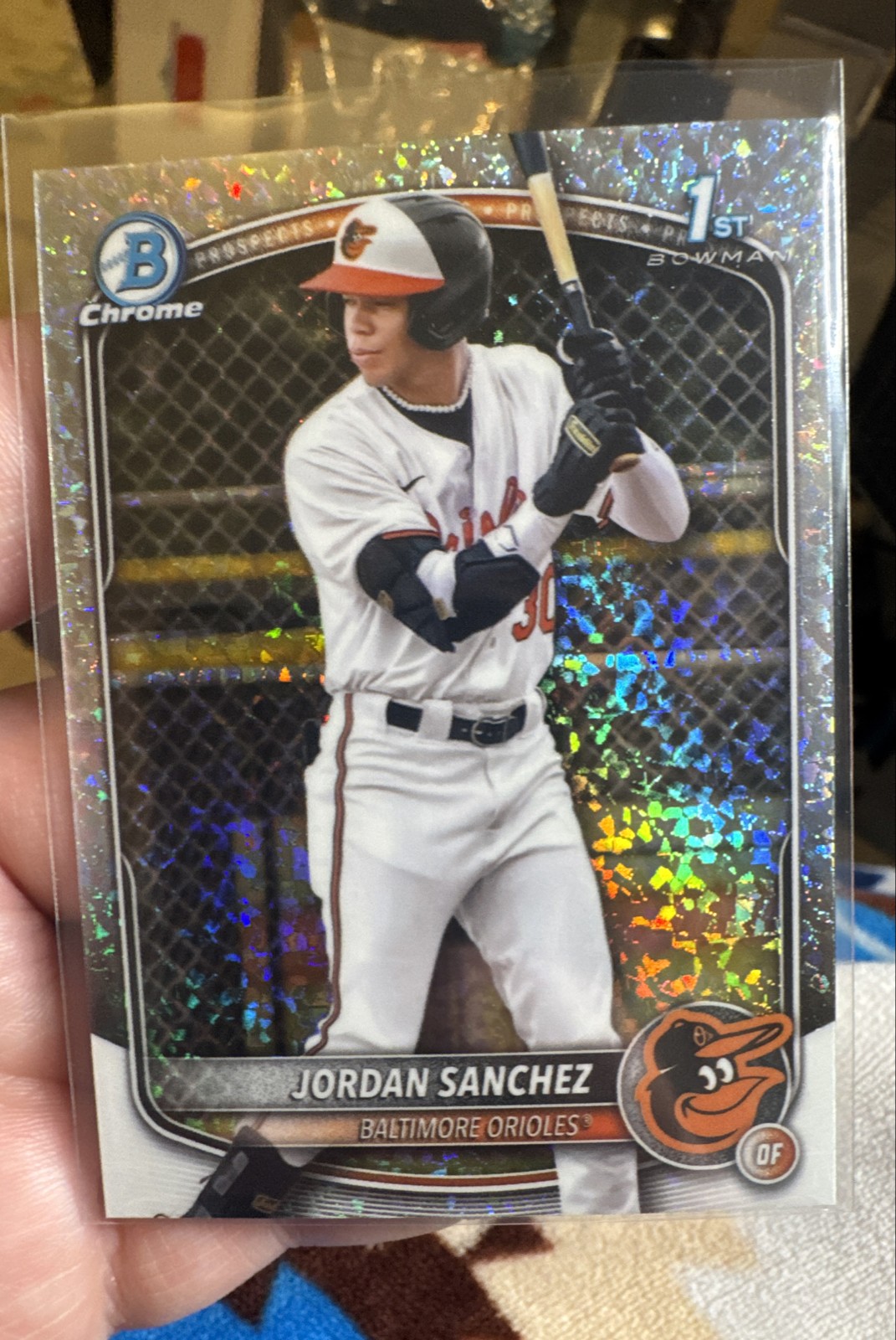 2025 Bowman Chrome - Prospects Jordan Sanchez #BCP-208 Mini-Diamond Refractor...