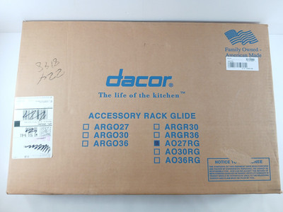 OEM Dacor AO27RG 27'' Wall Oven GLIDE RACK Slide-Out Extender Accessory NEW!