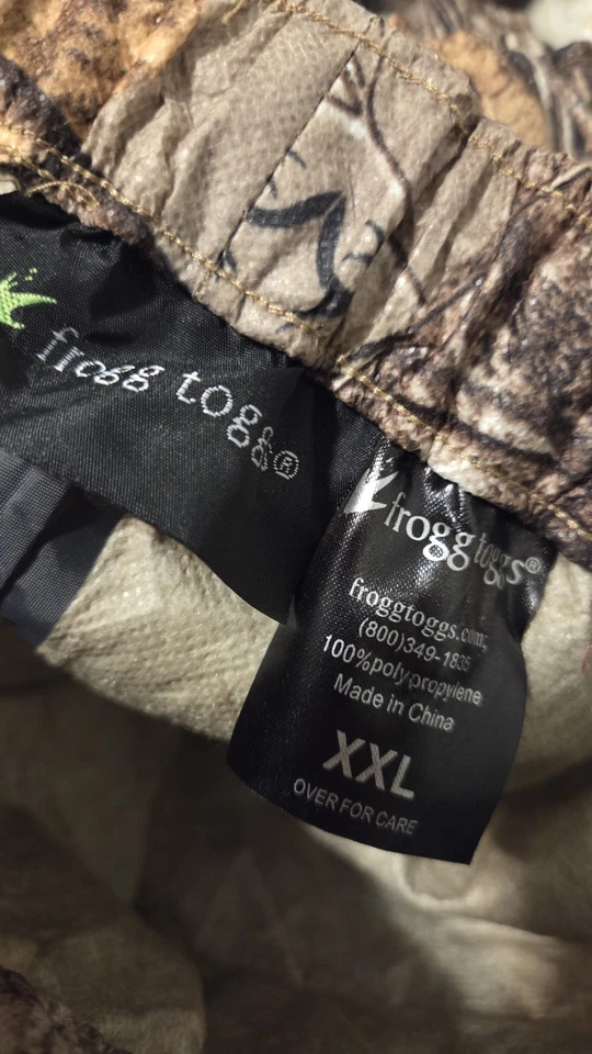 Pantalones impermeables Frogg Toggs Pro Action XXL camuflaje de caza Foto 4 de 4
