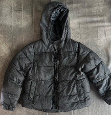 SWISSTECH Youth Size Small 6-6X Puffy Winter Coat Quilted with Hood - Black