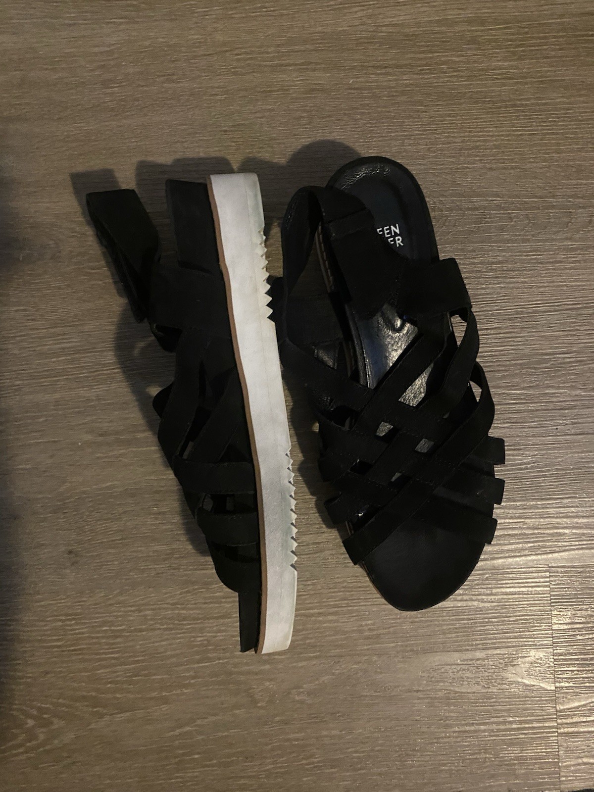 Eileen Fisher Black Comfort Sandals Size 10 EUC