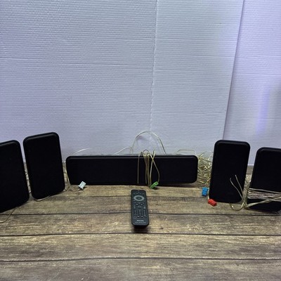 Philips CS-3565 Surround Sound Speaker System - Center Fronts & Rears UNTESTED