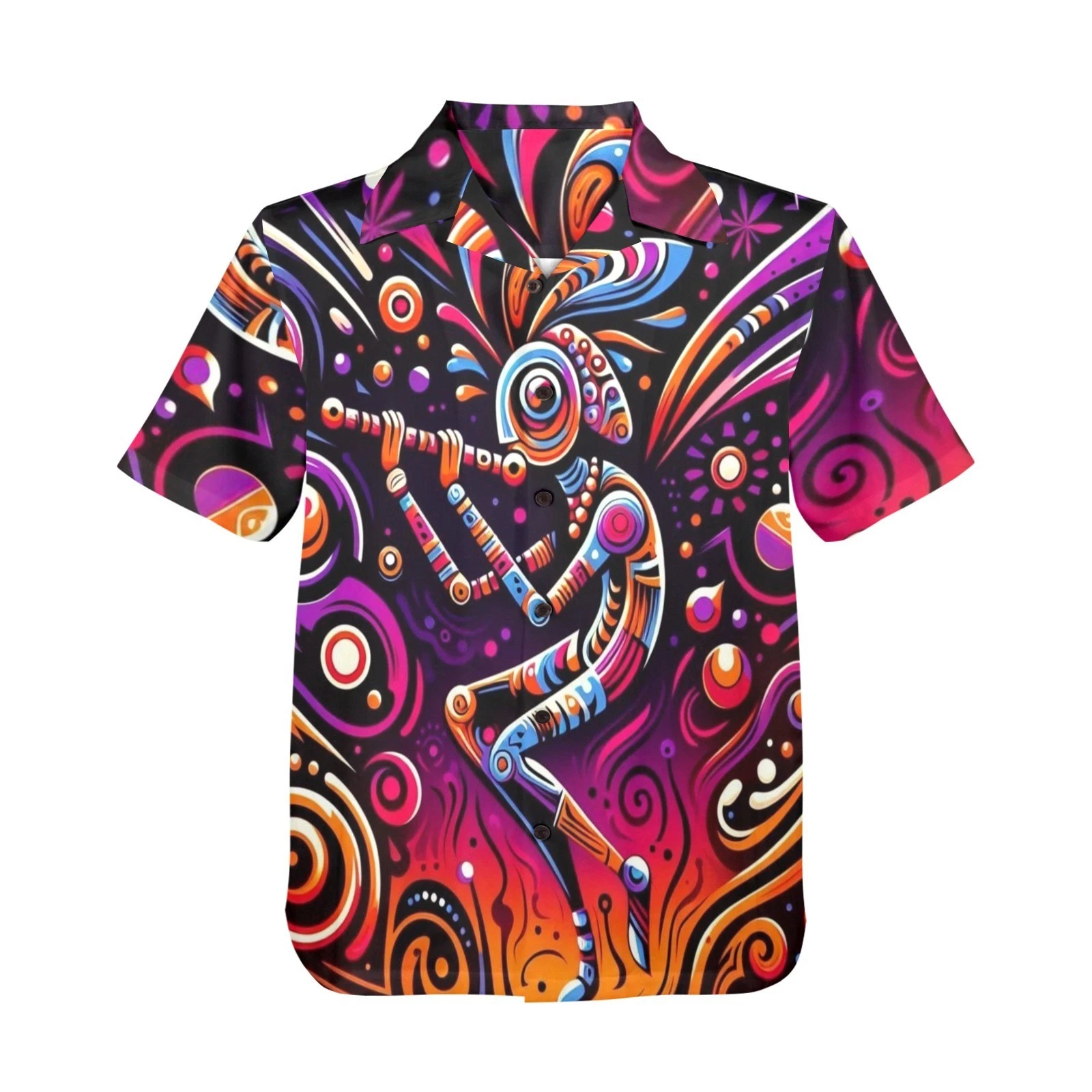 Button Hawaiian Shirt Colorful Kokopelli
Opens in a new window or tab