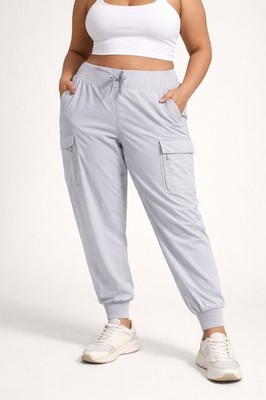 NWT All In Motion Plus Size Lavender Athletic Training Pants Drawstring Waist 4X