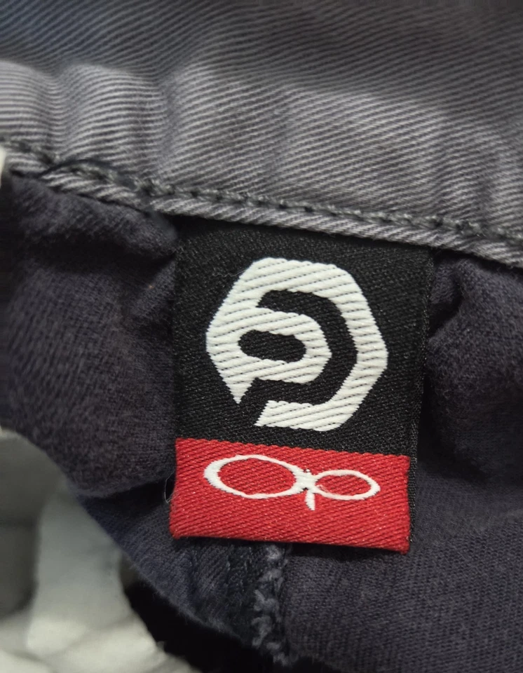 Pantalones Cortos Carga Ocean Pacific Azul Marino OP Para Hombres XL 36 Azul Calce Suelto Dobladillo Dividido Y2K Foto 2 de 4