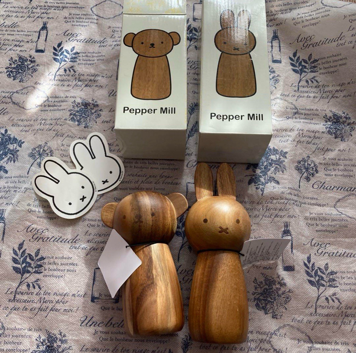 Studio Clip Collaboration Pepper Mill Miffy ＆ Boris Set of