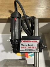 Dremel Moto Tool Bench Top Drill Press Stand 210 Vintage RotaryTool Tested Works