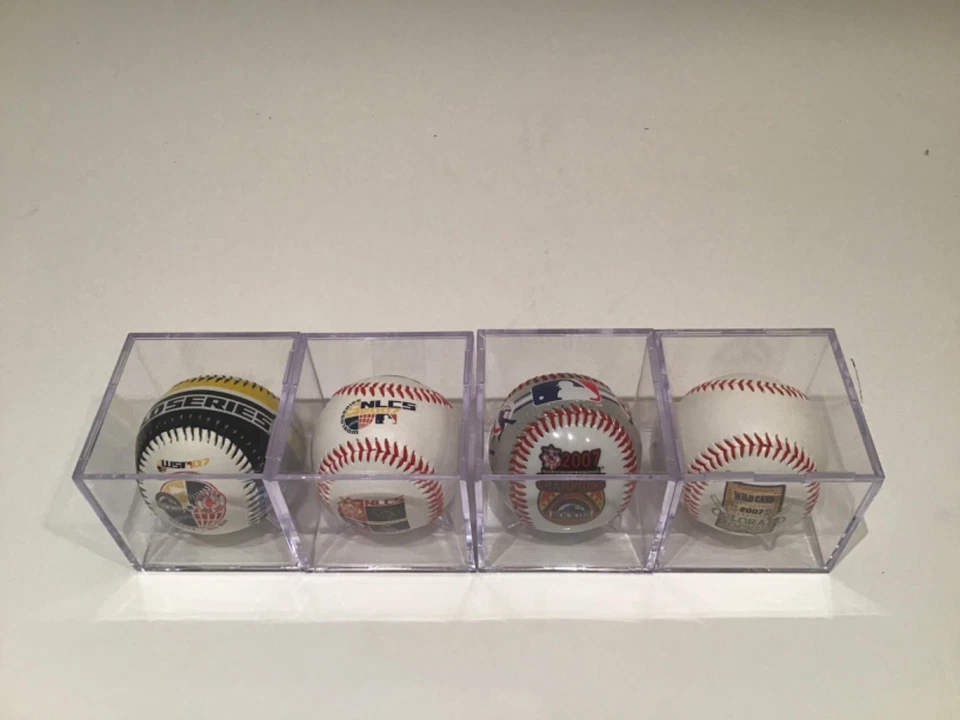 Bolas de beisebol wild card 2007 Boston Red Sox Colorado Rockies World Series, NLCS, - Imagem 2 de 2