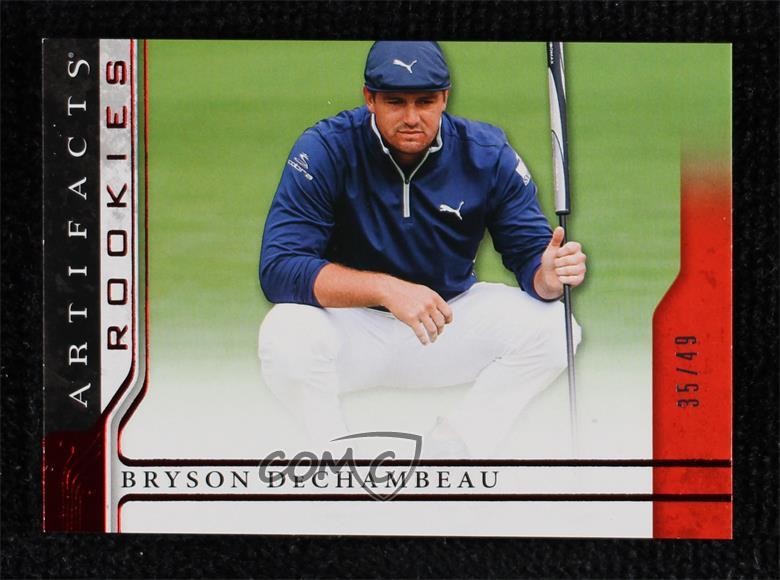 2021 Upper Deck Artifacts Horizontal Rookies Red 35/49 Bryson DeChambeau #87 7k1