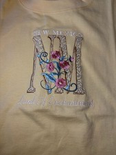 Vintage 90s Kentucky Flowers Embroidered T-shirt Size XL Made in USA,