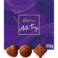Cadbury Milk Tray Chocolate Box, Assorted Milk Chocolates Gift Set for