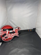 Nintendo Wii Guitar Hero AEROSMITH Red Octane Gibson Les Paul Guitar Tested Work
