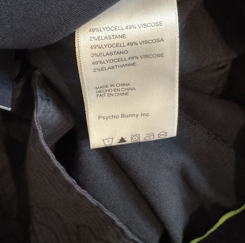 Psycho Bunny Boys Size Medium 10-12 Navy Blue Willis Stretch Tencel Short NWT - Picture 13 of 13