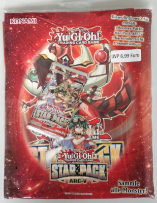YuGiOh Star Pack ARC-V Beginner's Kit 3x 3-Karten Booster + 9-Pocket  Sammelalbum