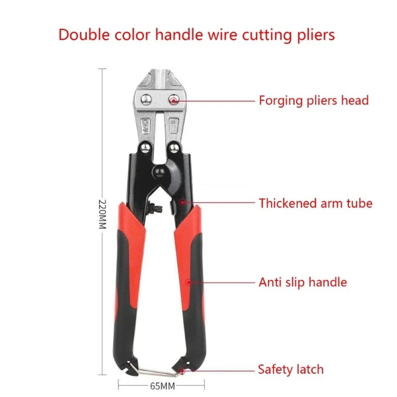 Compact Cutting Pliers Spring Loaded for Easy Handling and