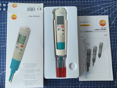Testo 206-PH2. Ph Meter Tester Instrument Tastkopf für Flüssigkeiten Neu 