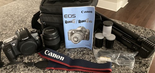 Cannon Rebel G EOS Camera w/accessories, 9-pc. set, black