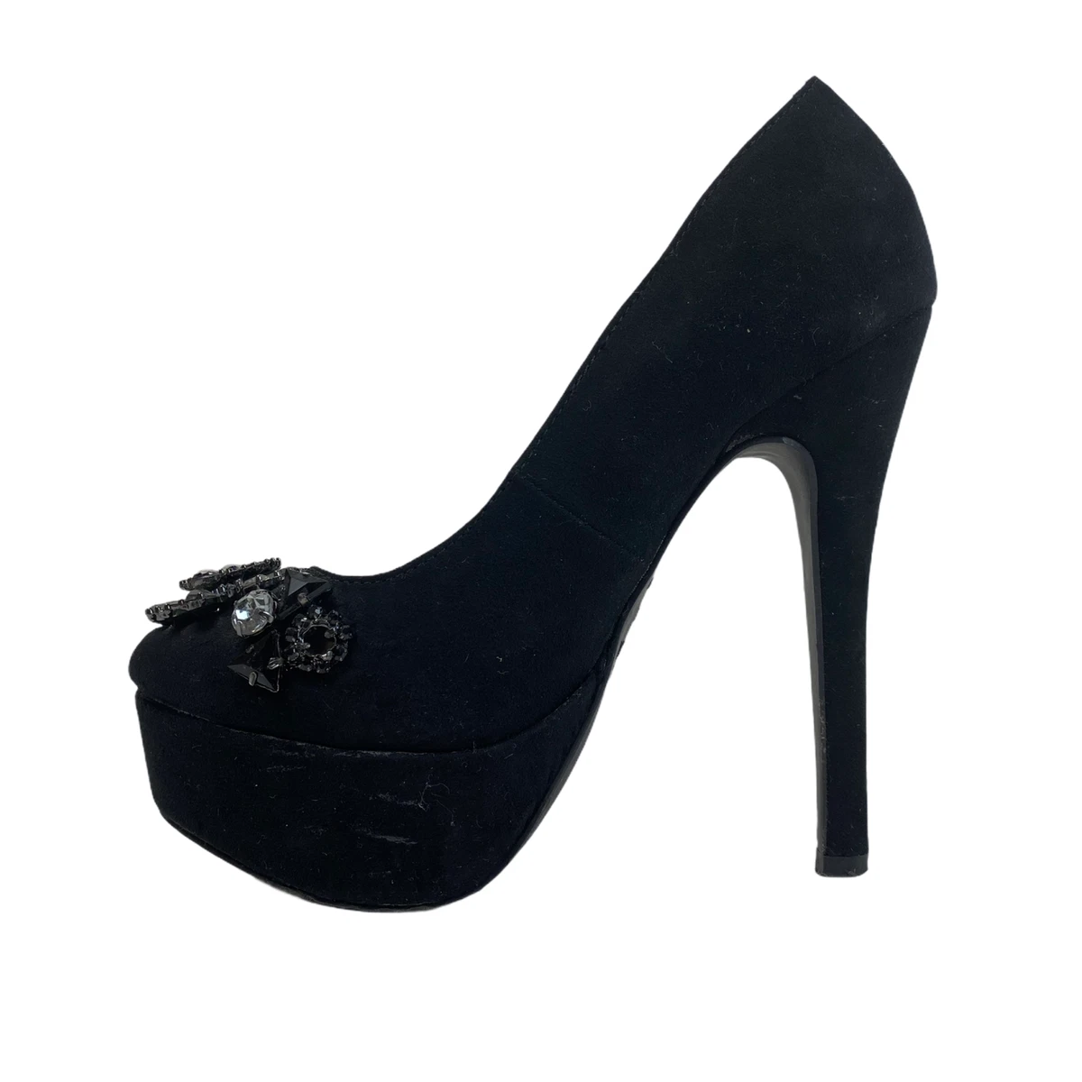 Avril Platform Heel (Black) – Shoe Limitless