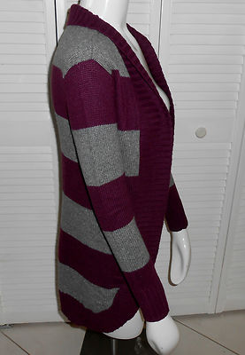 Pull Long Aeropostale Rayé Gris Et Violet - Taille S/P - Neuf Avec étiquettes