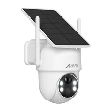 ANRAN 3MP Wireless WIFI Solar Battery Security Camera Outdoor Color Night Vision
