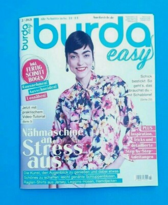 Burda easy 2/2021 mit unbenutztem Schnittmuster!!! NEU + ungelesen 1A abs. TOP