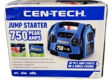 Cen-Tech 750 Peak Amp Jump Starter And 12v Power Pack, USB, LED Work Light
