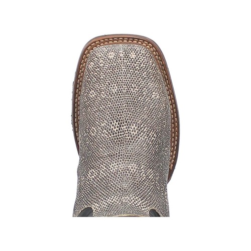 DAN POST Men's DP4181 ELGIN 11" Lizard Western Boot, Natural/Black, Size 9.5 D - Picture 6 of 7