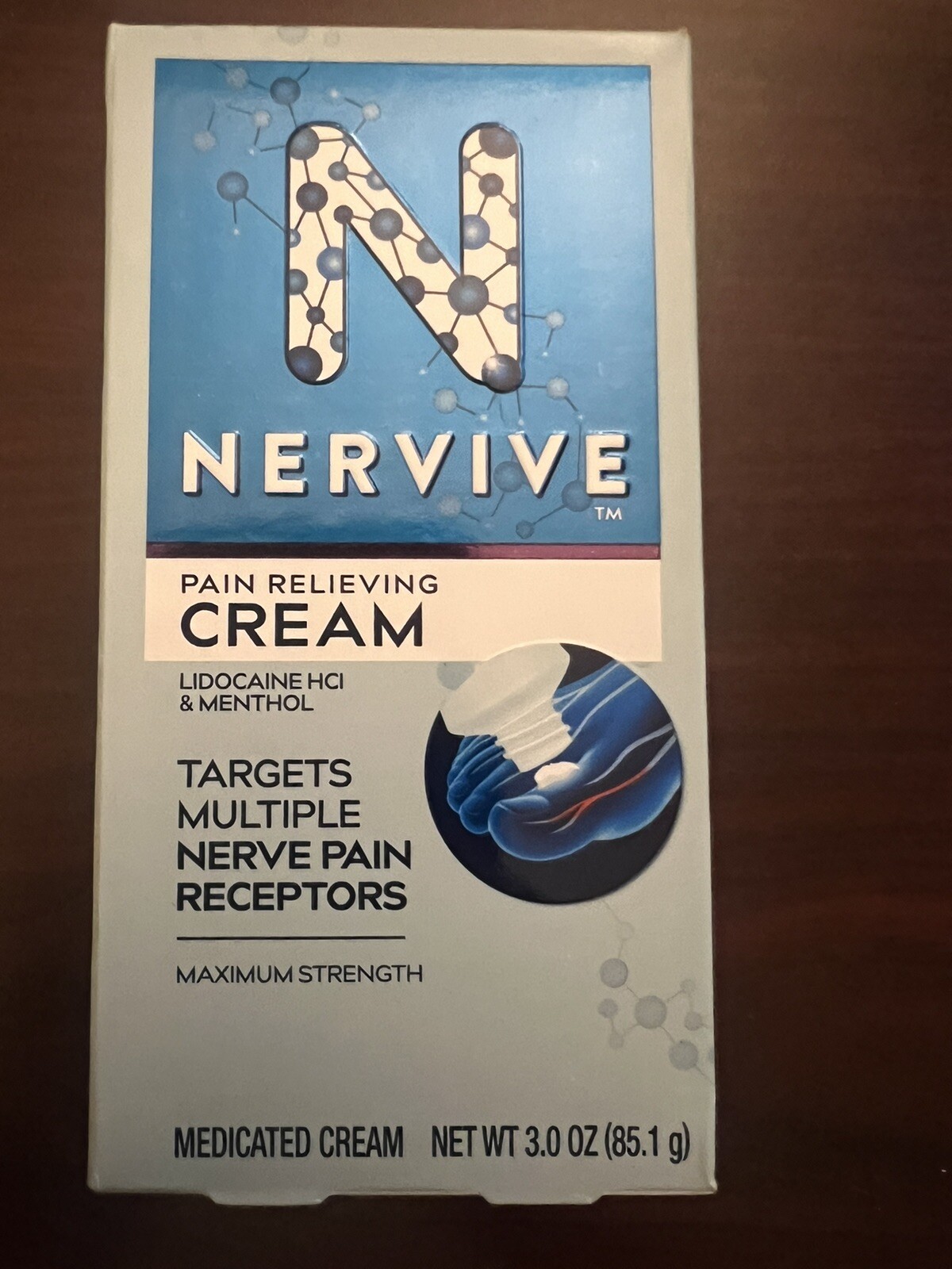 Nervive Pain Relieving Cream 3.0oz Maximum strength Exp 12/2024 Nerve