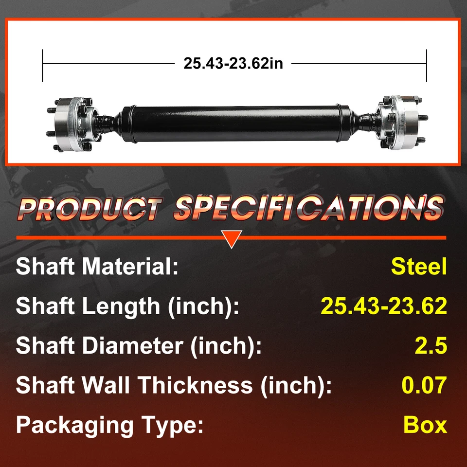 Front AWD Driveshaft for 2011-2021 Dodge Durango & Jeep Grand Cherokee 3.6L 5.7L - Image 4 of 4