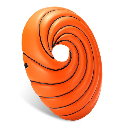 Naruto Akatsuki Tobi Uchiha Mask Helmet Anime Costume Prop Size 9.5" x 6.5" - Picture 5 of 6
