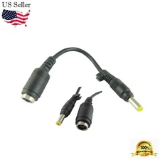 1x 4.8mm x 1.7mm Male To 7.4mm x 5.0mm Female DC Power Adapter Cable for DELL HP