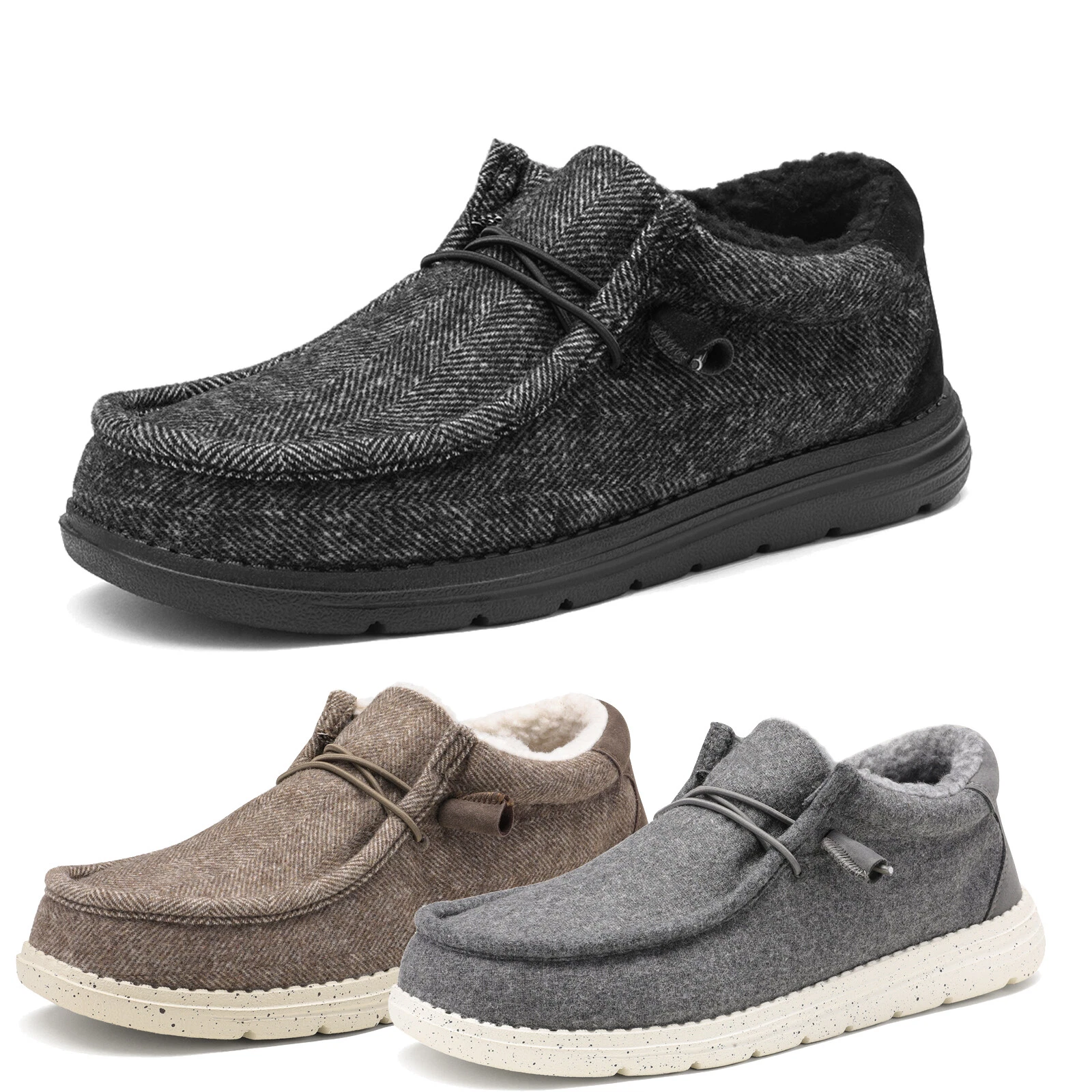 Bruno Marc Men's Lightweight Slip-on Faux Fur Lined Loafers Casual Shoes
Opens in a new window or ta