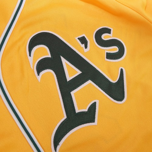 Rickey Henderson Oakland Athletics Men's Alternate Gold Jersey w/ Team Patch - Picture 3 of 7