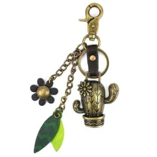 Chala - Cactus - Metal Charming Keychain - Key Ring Chain Charm Fob - 602CU0