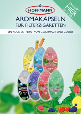 Produktbild von Hoffmann Aroma Kapseln – 10 Boxen, Aromakugeln Für Zigaretten Mit Klick-Mechanismus