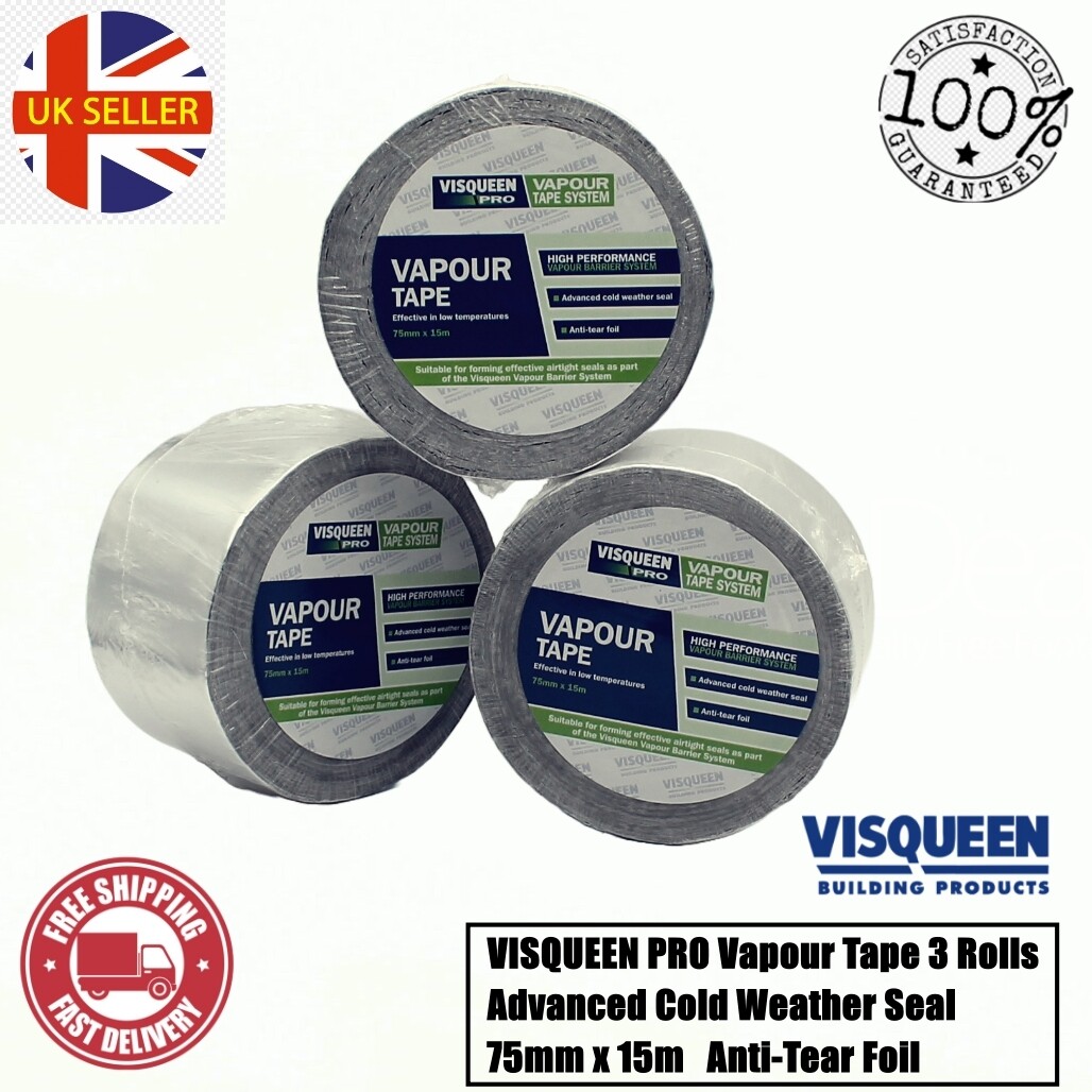 Visqueen Pro Vapour Jointing Barrier Tape 75mm x 15m RSO20737 Building