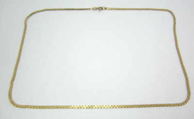 ATEMBERAUBENDE 14K GELBGOLD (18-7/8'') S-GLIEDER KETTE HALSKETTE 6,7G