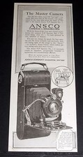 1918 OLD MAGAZINE PRINT AD, ANSCO SPEEDEX V-P NO. 3 CAMERA WITH TESSAR LENSES 