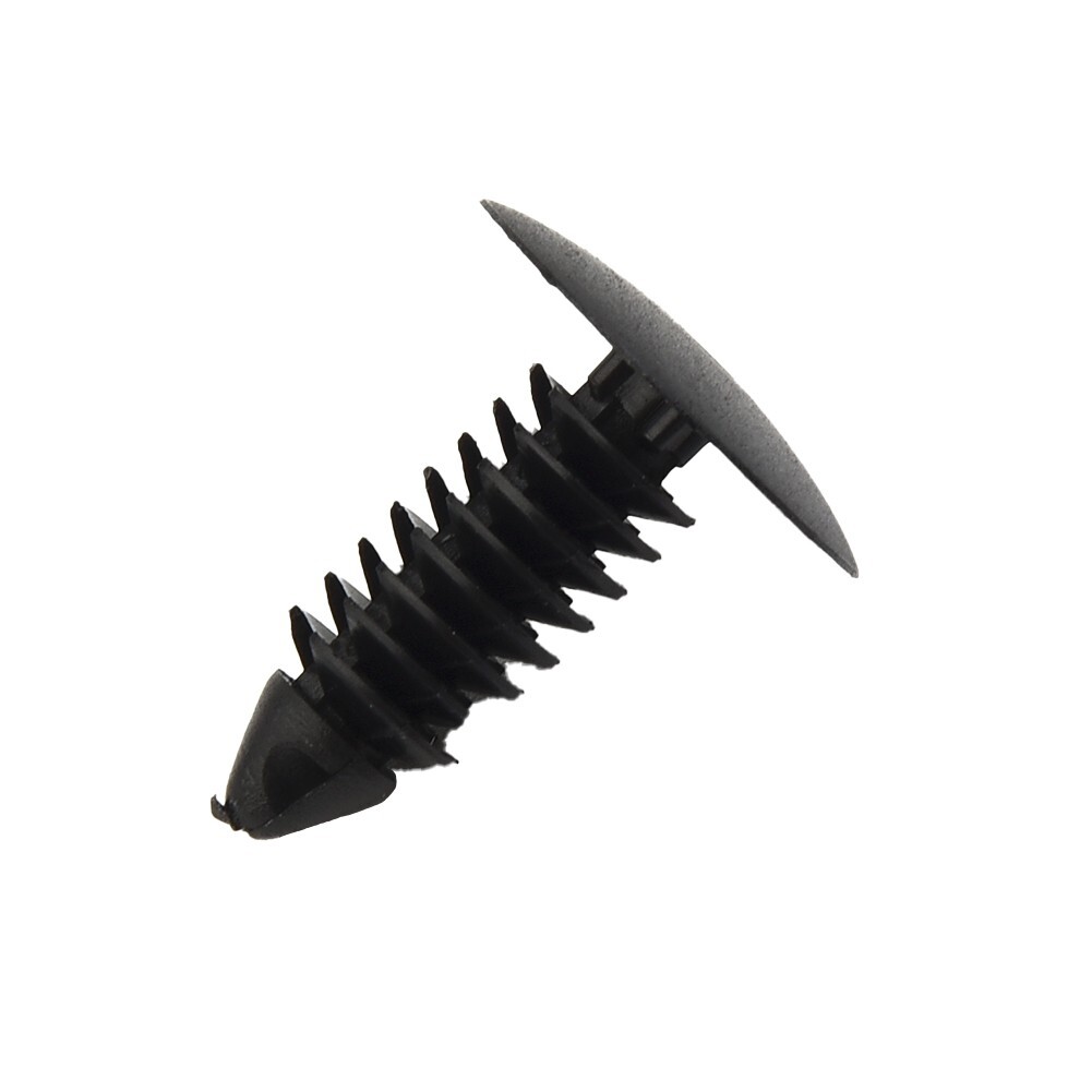 Set Of 4 Black 7mm Hole Bumper Plugs Clip For Front License Plate Holes