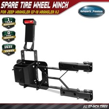 Spare Tire Winch Carrier for Jeep Wrangler 07-18 Wrangler KJ Fit 37-inch Tires
