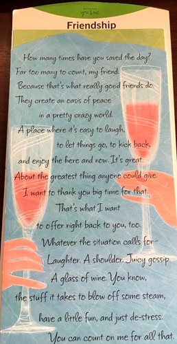 FRIEND - FRIENDSHIP Greeting Cards, Between Me and You brand, 3 Choices 31A - Picture 2 of 13
