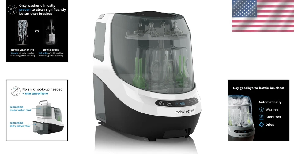 Efficient Baby Bottle Washer Pro - Sterilize, Dry & Store in One Compact Machine - Image 2 of 4