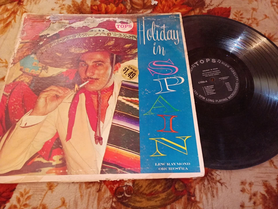 Fun Cover TOPS LP Holiday In Spain LEW RAYMOND ORCHESTRA Diane Castillo N AMARAL Foto 2 de 2