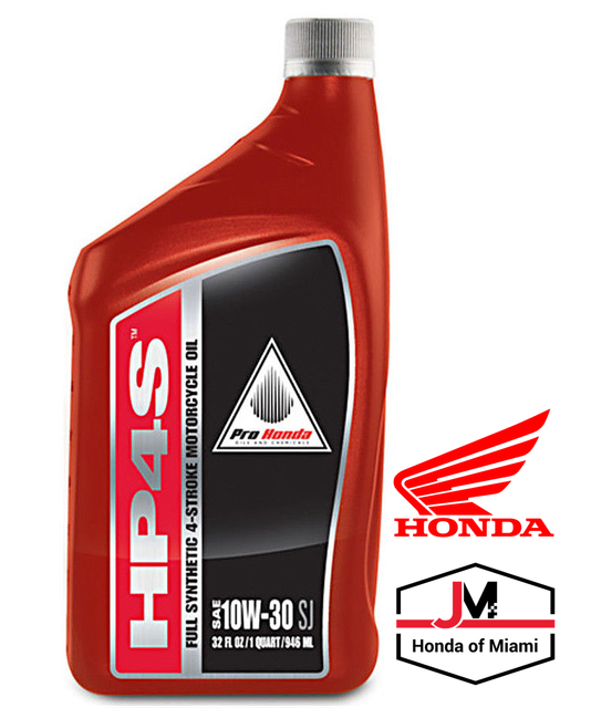 (LOT OF 4 QUARTS) PRO HONDA HP4 4STROKE MOTOR OIL 10W40 32 OZ 08C35