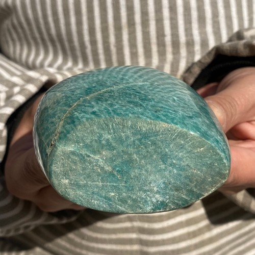 15oz Large Natural Nice Blue Green Starlight Amazonite Crystal Healing Specimen - Picture 6 of 16