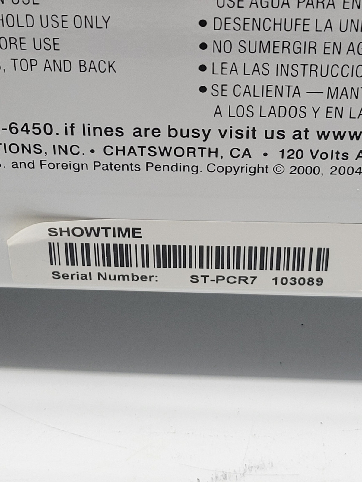 Ronco Compact Showtime Plus Rotisserie BBQ Oven Model 3000 WORKING W/Accessories