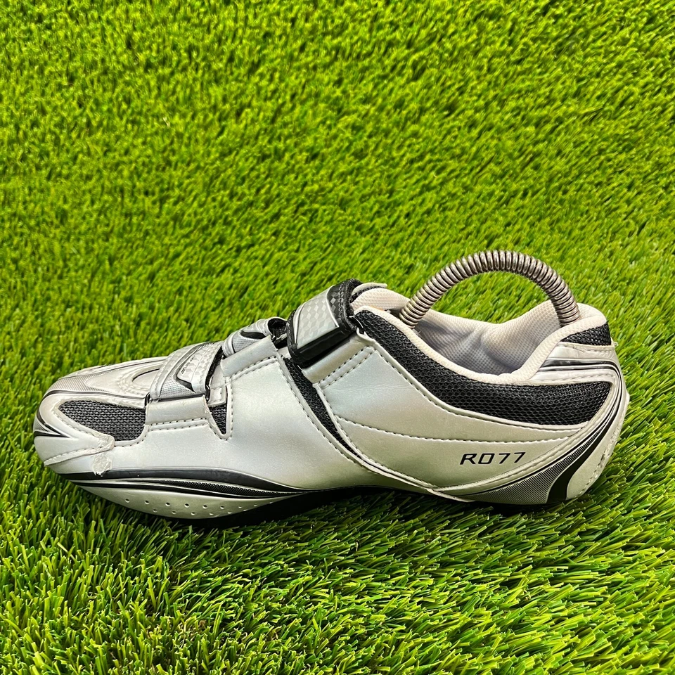 Tênis Shimano Road Bike masculino tamanho 6-7 prata atlético ciclismo ao ar livre - Imagem 2 de 4