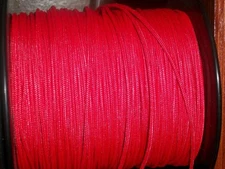 Red BCY #24 D Loop Rope Release Material Sample 1' 3' 5' 10' 25' 50' 100' 