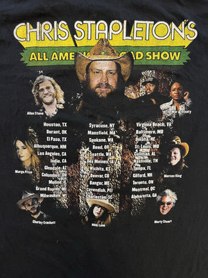 2023 Chris Stapleton's All American Road Show Concert Tour T-shirt Adult Large