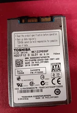 Toshiba MK1229GSG HDD1F09 120GB 5400RPM 4.57cm 1.8" 8MB  SATA Hard Disk